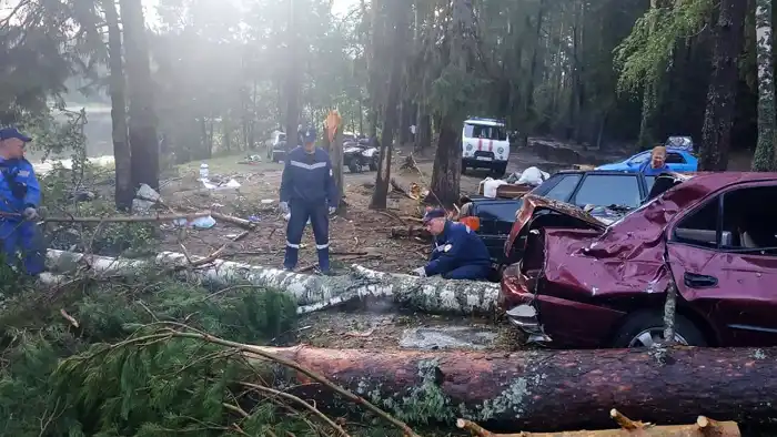 10 hospitalized after hurricane in Russia