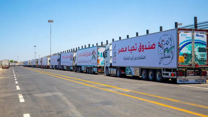 Humanitarian aid is entering Gaza from Egypt My News Bangladesh