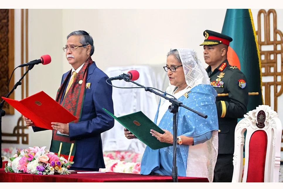 Sheikh Hasina took her sixth oath as PM